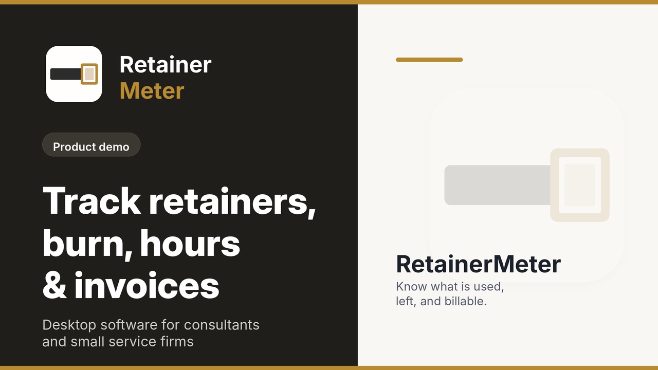 RetainerMeter product walkthrough video thumbnail